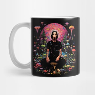 Keanu Reeves Psychedelic Zen Meditation Mug